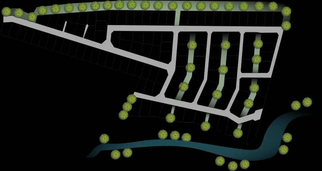 Site map of the Wilde Paarde Country Estate erven